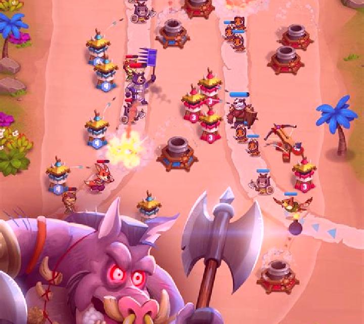 tower rush game mechanics gameplay drop block